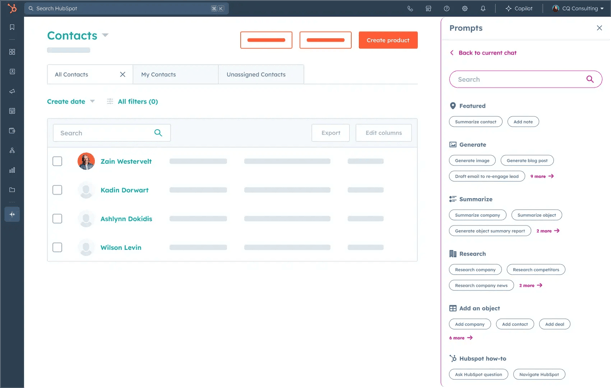 HubSpot CRM Generative AI