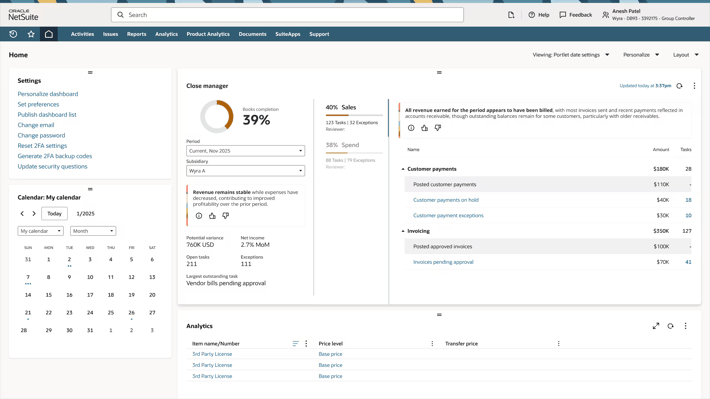 Intelligent Close Manager